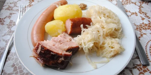 Delicious homemade choucroute