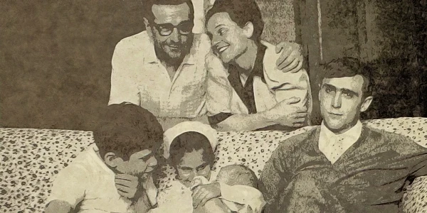 Die Simenon-Familie Ende der 1950er-Jahre