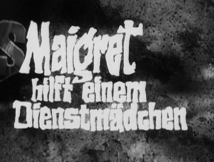 Maigret hilft einem Dienstmädchen