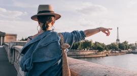 Woman Tourist in Paris