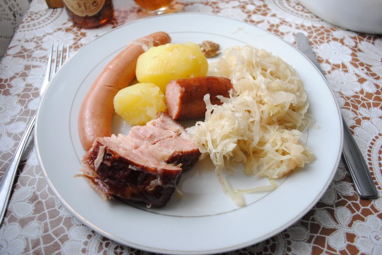 Delicious homemade choucroute