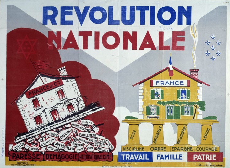 Revolution nationale propaganda Poster