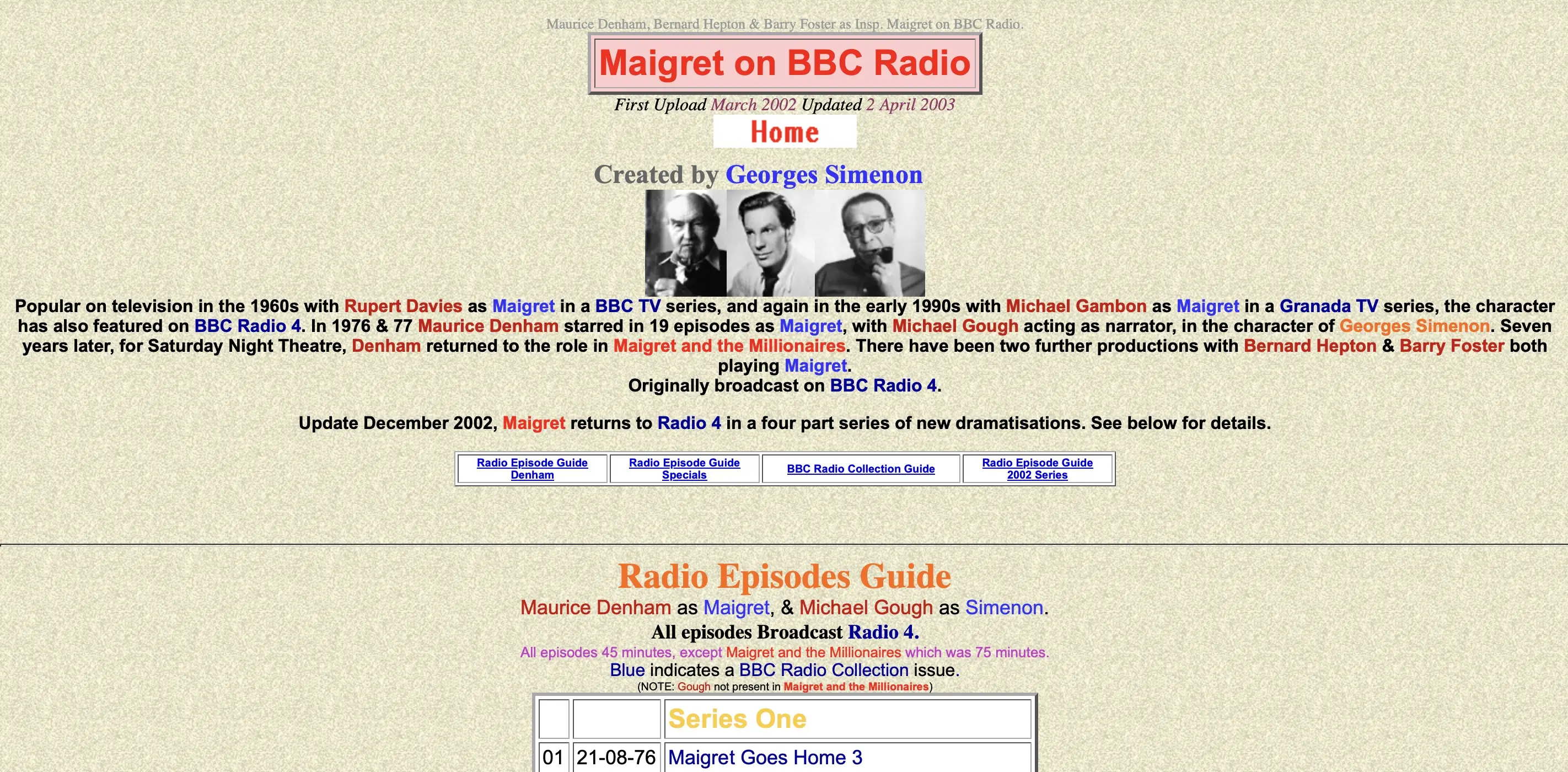 Maigret on BBC Radio