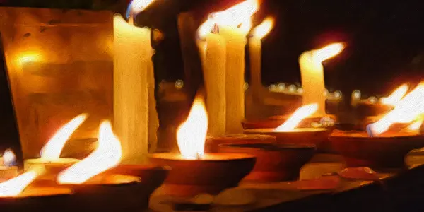 Chandelles, Lama Tsongkhapa Day.