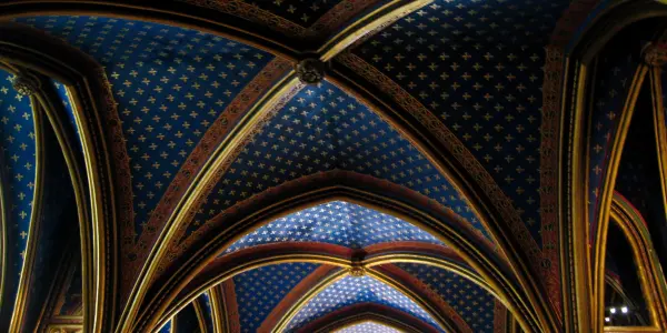 Ceiling in the Lower Sainte-Chapelle, Paris