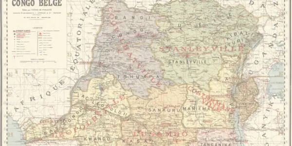 Carte du Congo Belge / Library of Congress