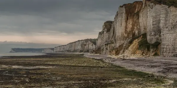 Sea, cliff and clouds Sea, cliff and clouds